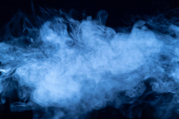 Close-up of smoke particles or hazy air